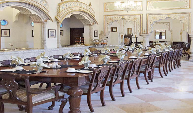 Dining in Hotel Alsisar Haveli